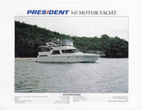 President 545 Motor Yacht Specification Brochure