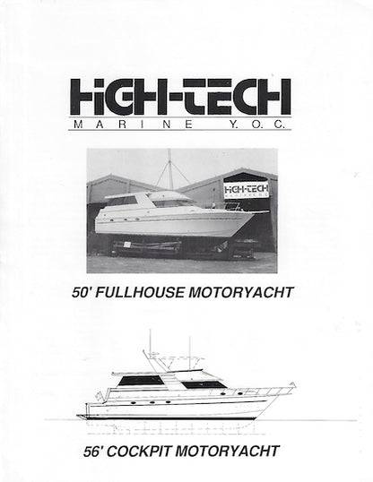 High Tech 50 / 56 Motoryacht Brochure