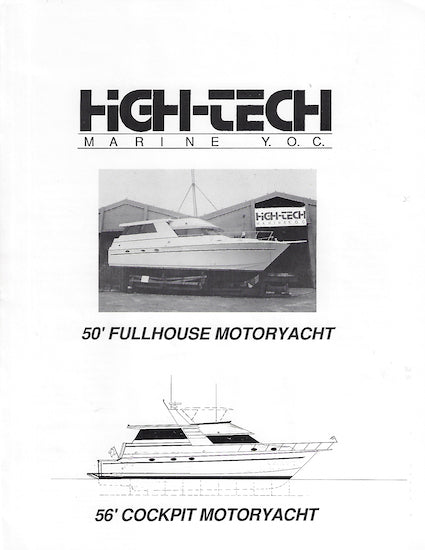 High Tech 50 / 56 Motoryacht Brochure