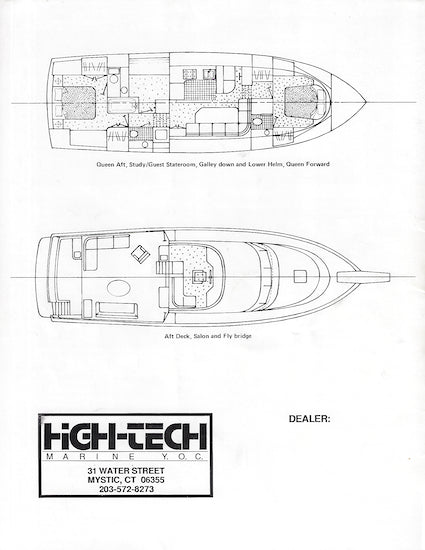 High Tech 50 / 56 Motoryacht Brochure