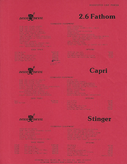 Dixie Devil Brochure