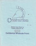Ski Centurion 1983 Price List