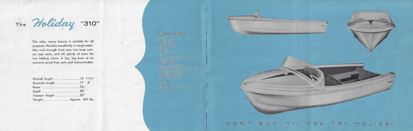 Holiday Plastics 1950s Brochure