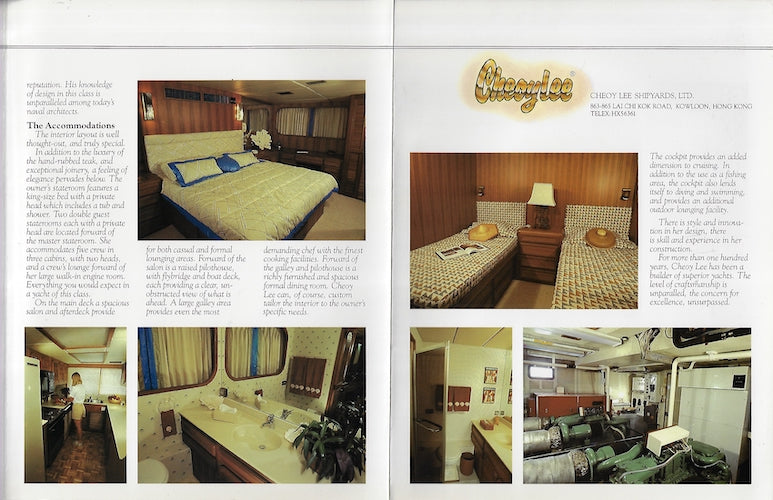 Cheoy Lee 90 Motor Yacht Brochure
