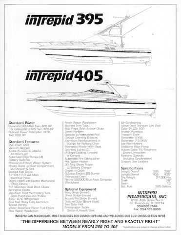 Intrepid 395 / 405 Concept Brochure Package