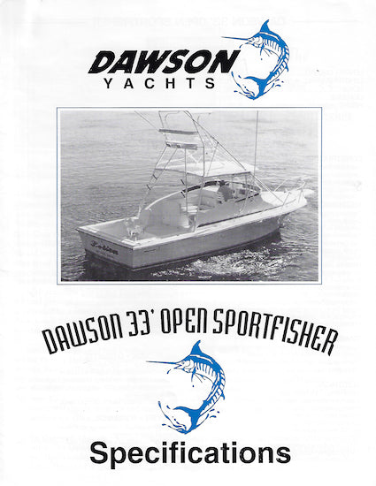 Dawson 33 Open Sportfisher Brochure