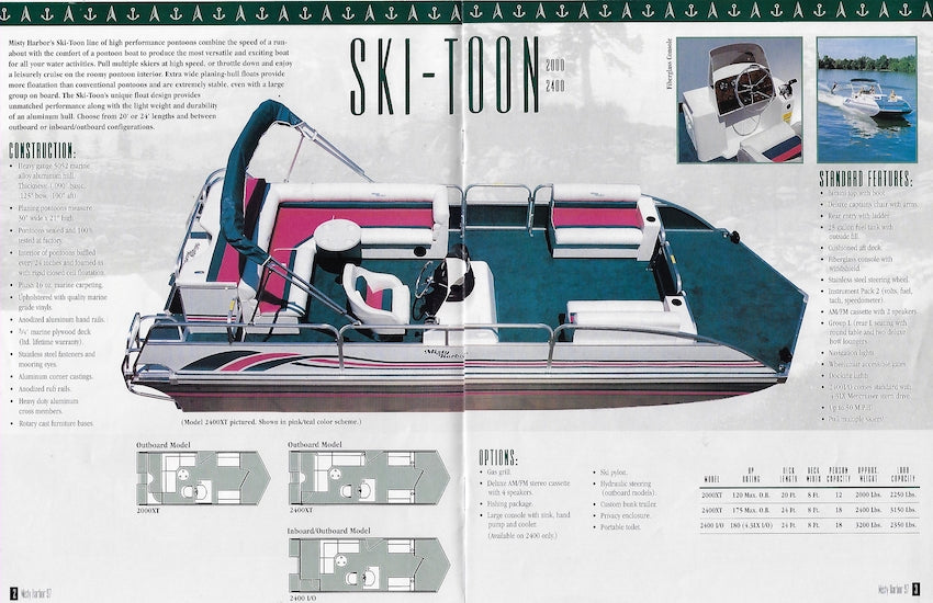 Misty Harbor 1997 Pontoon Brochure