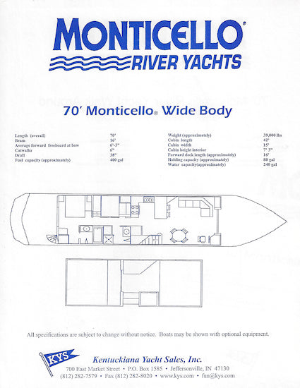 Monticello 60 & 70 Brochure