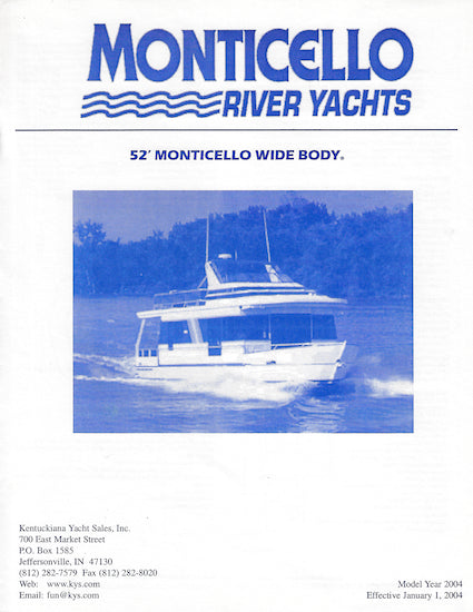 Monticello 52 Wide Body Brochure