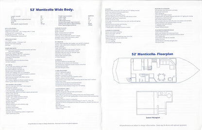 Monticello 52 Wide Body Brochure