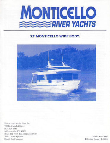 Monticello 52 Wide Body Brochure