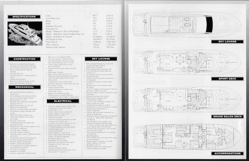 Lazzara 80 Specification Brochure