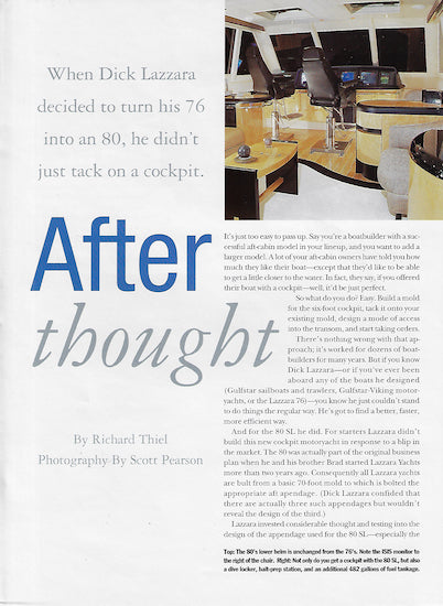 Lazzara 80 Power & Motoryacht Magazine Reprint Brochure