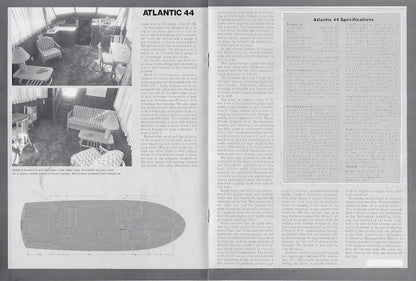 Atlantic 44 Long Range Cruiser Boating Magazine Reprint Brochure
