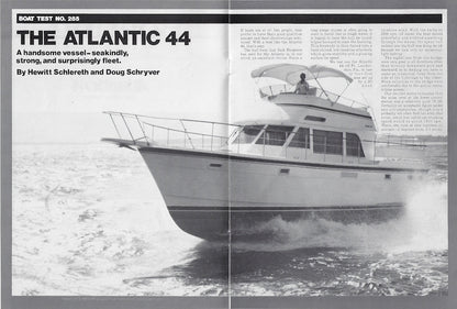 Atlantic 44 Long Range Cruiser Boating Magazine Reprint Brochure