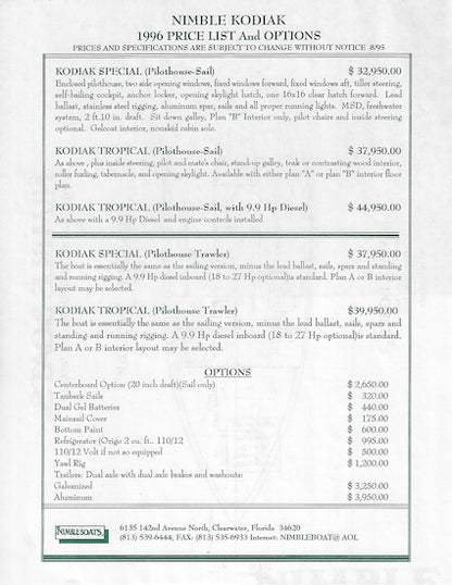 Nimble Kodiak Brochure