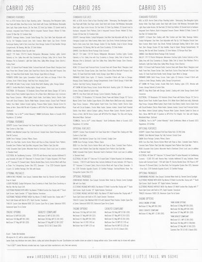 Larson 2013 Cabrio Brochure
