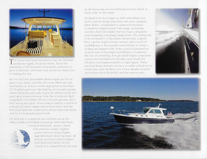 Back Cove 34 Brochure