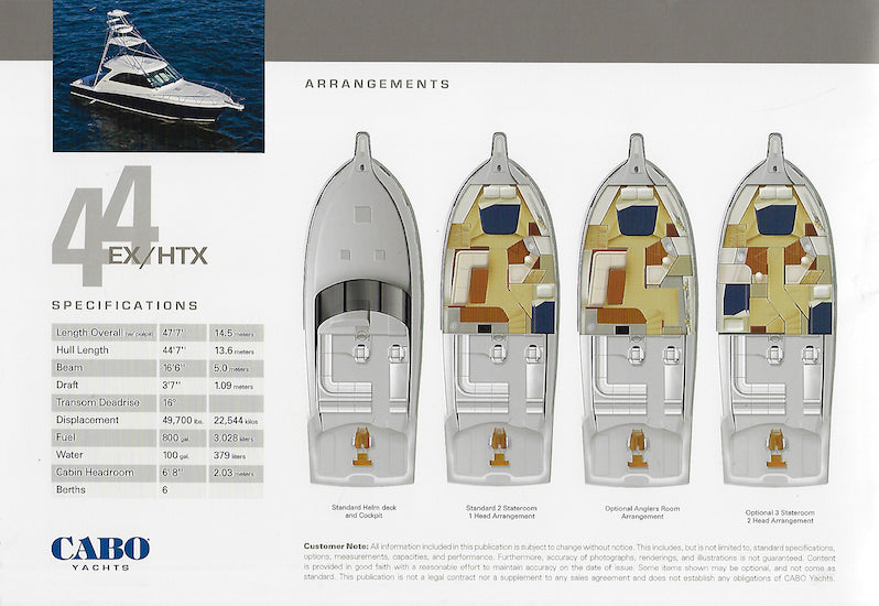 Cabo 44 Express & Hardtop Express Brochure
