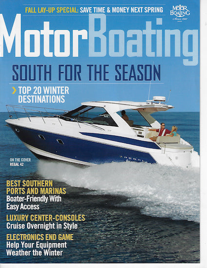 Regal 42 Sports Coupe Motorboating Magazine Reprint  Brochure