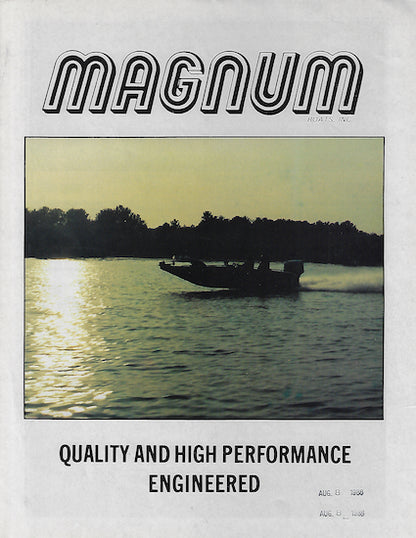 Magnum 1980s Bass Boat Brochure