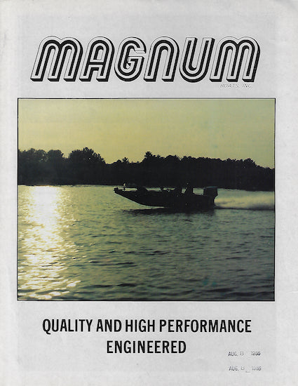 Magnum 1980s Bass Boat Brochure