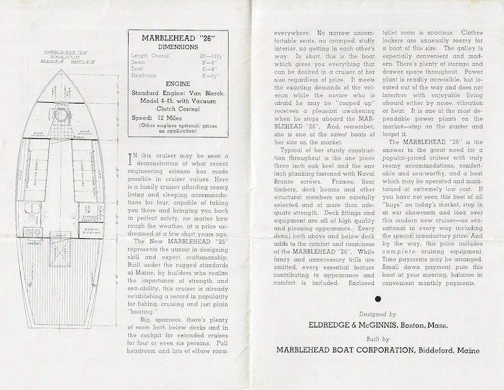 Marblehead 26 Brochure