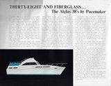 Pacemaker Alglas 38 Sedan Fisherman & Double Cabin Cruiser Brochure