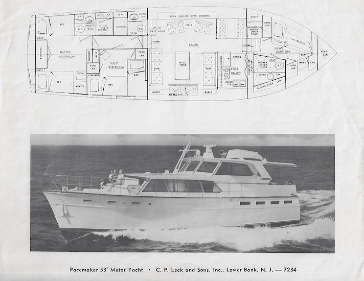 Pacemaker 53 Motor Yacht Specification Brochure