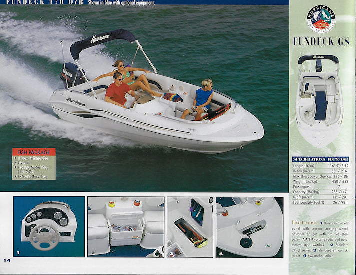 Hurricane 1999 Deck Boat Brochure – SailInfo I