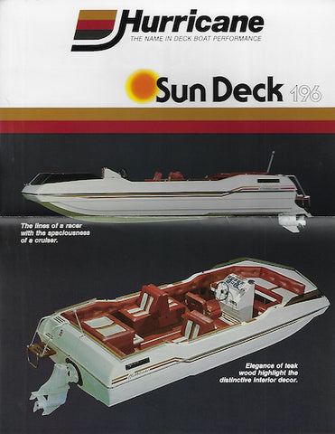Hurricane Sun Deck 196 Brochure