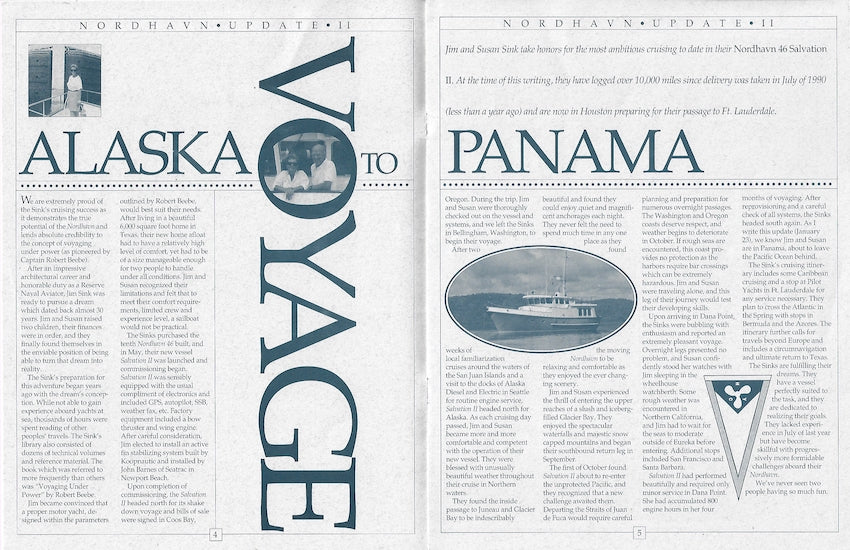 Nordhavn 46 & 62 Newsletter Brochure - Volume 3