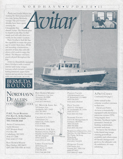 Nordhavn 46 & 62 Newsletter Brochure - Volume 3