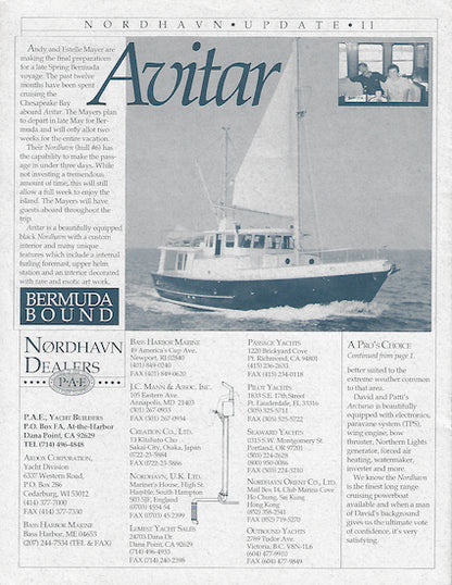 Nordhavn 46 & 62 Newsletter Brochure - Volume 3