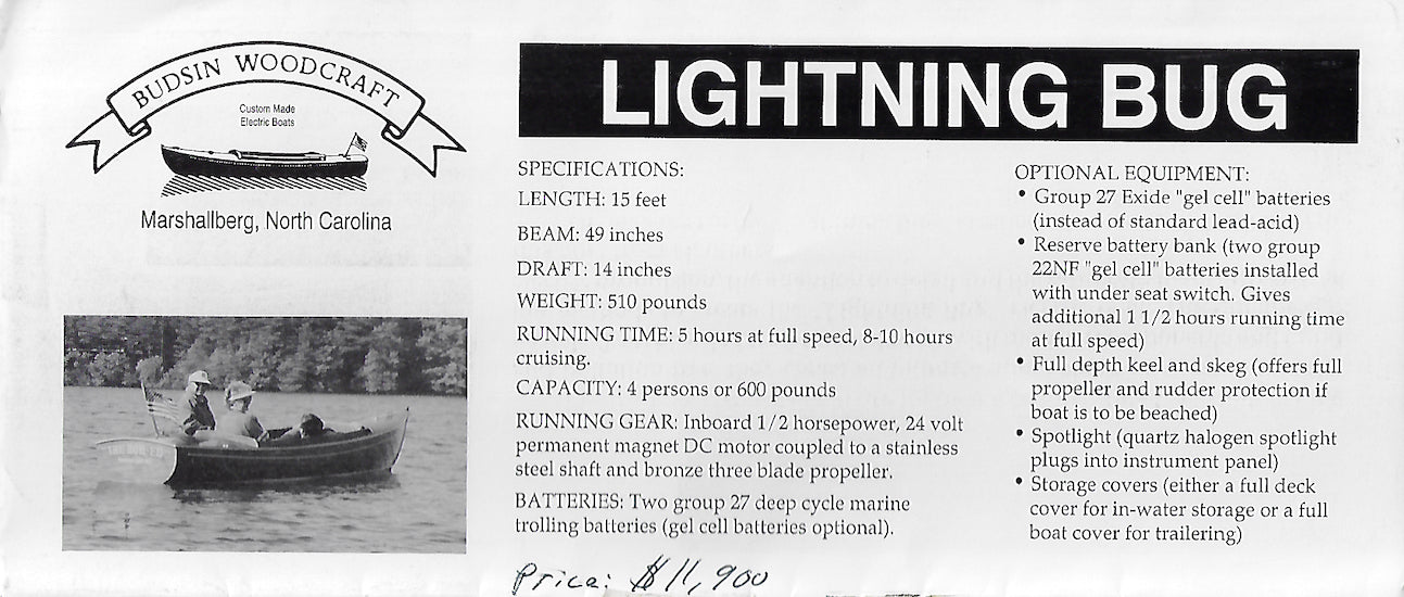 Budsin Lightning Bug Brochure Package