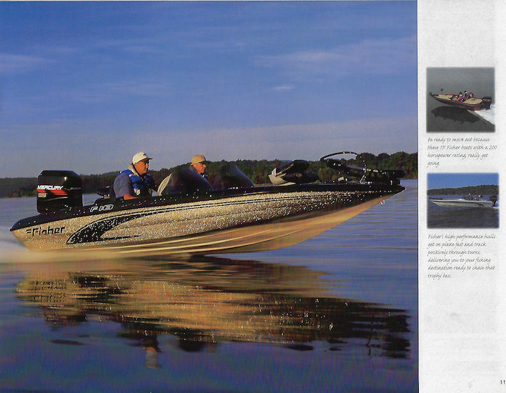 Fisher 1997 Fiberglass Bass Brochure