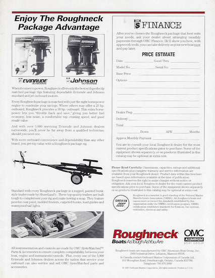 Lowe 1993 Roughneck Brochure