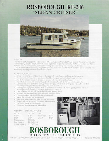 Rosborough RF-246 Sedan Cruiser Brochure