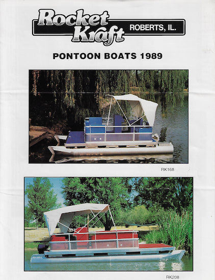 Rocket 1989 Pontoon Boat Brochure