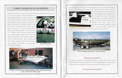 Storm 1996 Bass Boat Brochure