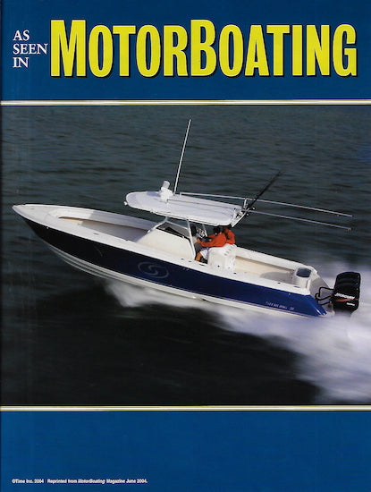 Sterling 38 Open Fish Motorboating Magazine Reprint Brochure