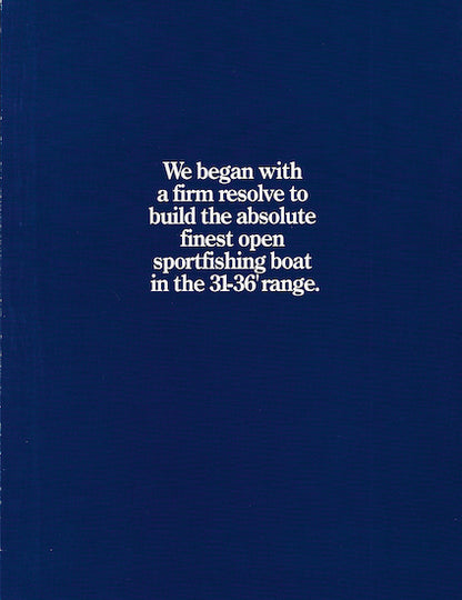 Shearwater 33 Launch Brochure