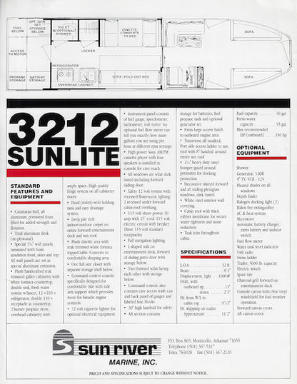 Sun River Sunlite 3212 Brochure