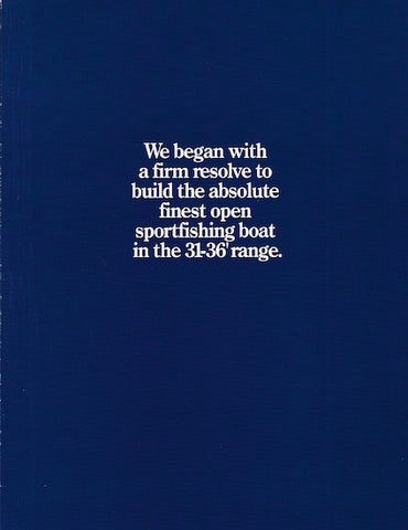 Shearwater 33 Launch Brochure