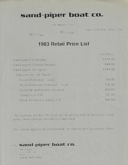 Sand-Piper Sport 14 Brochure