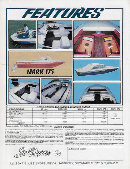 Sea Raider 1980 Brochure