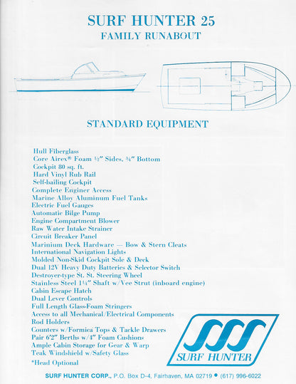 Surf Hunter 25 Brochure