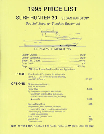 Surf Hunter 30 Brochure
