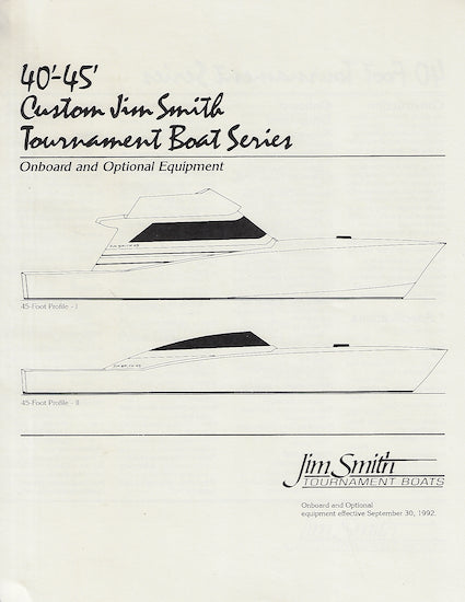 Jim Smith Boats Brochure Package