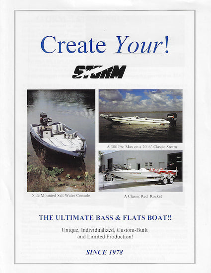 Storm 22 Bass Boat Brochure
